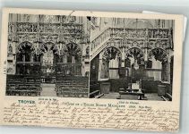 10000 Troyes 1904 Foto AK Kirche Sainte Madeleine innen