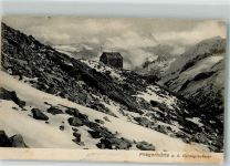 Neue Prager Hütte 1905 Winter Hüttenstempel