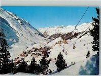 6450 Obergurgl Gurgl 1964 Foto AK Seilbahn Winter