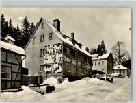98701 O6309 Großbreitenbach 1968 Winter Pension FDGB-Erholungsheim Bad Finkenmühle