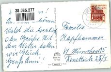 84434 W8251 Kirchberg , Holzland Foto AK Pfarr- Kirche Marktplatz Auto Burg Ruine Weißenstein