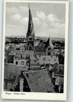 56727 W5440 Mayen Foto AK Schiefer Turm