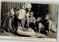 Schwarzafrikanerin mit Kindern Mission Foto AK