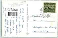 35745 W6348 Schönbach , Dillkr Foto AK Panorama des Ortes mit Ev. Kirche