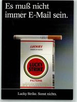 Lucky Strike Zigarette Werbe AK