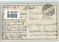 01445 O8122 Radebeul 1918 Künstlerkarte sign. Hinzpeter Ort lt. Stempel