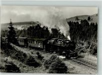 Dampflokomotive der Harzquerbahn VEB Bild und Heimat Harzbahn Foto AK