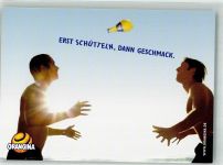 Orangina Erst schütteln dann Geschmack Getränk alkoholfrei Werbe AK