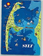 25980 W2280 Morsum , Sylt - Landkarte