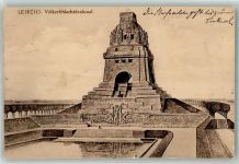 Völkerschlachtsdenkmal Nationaldenkmal bei Leipzig Völkerschlachtsdenkmal 1911 Künstlerkarte