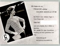 W7440 Nürtingen Reinhold Hauber Strickwarenfabrik Werbung Mode Werbe AK