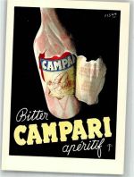 Baar Bitter Campari Aperitif Campari Schweiz AG Alkoholwerbung Künstlerkarte