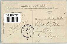 Monaco 1907 Foto AK Briefmarke Bildseite