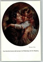 Mutter Kind Reichsanstalt z. Bekämpfung d. Säuglings u. Kindersterblichkeit Riss, Th. Künstlerkarte