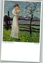 Frühling Mutter Kind Verlag Bernhard Huber Serie 5 Nr. 144 Sulzemoos, H. Künstlerkarte