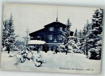 Hallerhaus 1912 Winter Hüttenstempel