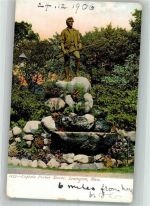 Boston 1905 Foto AK Denkmal Captain Parker Statue Lexigton