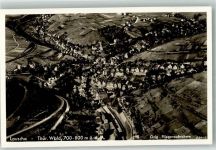 98724 O6426 Lauscha 1938 Foto AK Fliegeraufnahme des Ortes mit der Stadtkirche