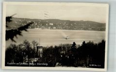 82335 W8137 Berg , Starnberger See 1929 Foto AK Schloss Berg mit See und Starnberg