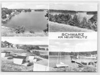 Schwarz, Kreis Neustrelitz. Partien am See gelaufen. Gute Erhaltung.