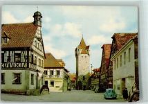 91074 W8522 Herzogenaurach Gebrauchsspuren Rathaus Fehnturm VW Käfer Sparkasse