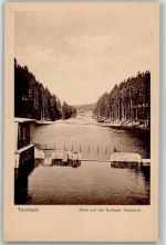 O5809 Tambach-Dietharz , Thüringer Wald Blick auf die Gothaer Talsperre Talsperre