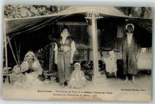 Tunis Arabische Gourbi Webrahmen Mann Frau Kind Zelt Teppich