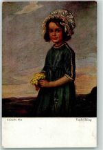 Kind mit Blumen Vorfrühling , Primus 3042 Max, Corneille