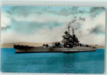 The Jean Bart in Roadstead at Toulon Kriegsschiff nach 1945 Gebrauchsspuren