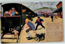 Auf de Schwäbschen Eisebahne Ziege Hund Tracht Uniform Nr. 105 Böttcher, H.