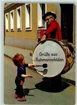 94239 W8375 Ruhmannsfelden Foto AK Trommel Süssigkeitenautomat