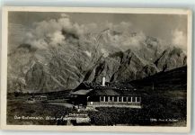 Gotzenalm Foto AK Watzmann Hüttenstempel