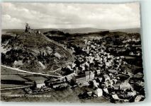 92696 W8481 Flossenbürg Foto AK Fliegeraufnahme Scan verzogen