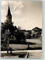 94169 W8391 Thurmansbang Foto AK Wegweiser Kirche St.Markus