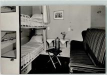 Kammer Kajüte Innenansicht Hamburg-Amerika-Line Foto AK