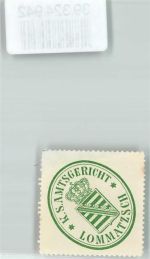 01623 O8260 Lommatzsch Siegelmarke K.S. Amtsgericht Lommatzsch