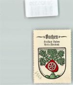 74722 W6967 Buchen Odenwald Vignette Wappen Kaffee Hag ca. 1920-1940
