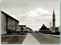 71032 W7030 Böblingen Foto AK Kirche Uhr