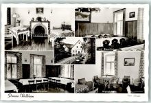 92444 W8463 Rötz , Oberpf Gebrauchsspuren Pension Waldheim Lesezimmer Bierstübl Weinstube Speisezimmer