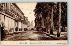 Alicante - Esplanada Anden de Carruajes Oltimer Straßenbahn