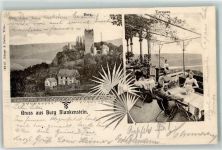 45525 W4320 Blankenstein , Ruhr 1904 - Burg Blankenstein Burgterrasse