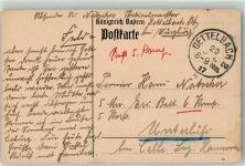 97337 W8716 Dettelbach 1917 - Postkarte Ort handschriftlich