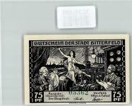 06749 O4400 Bitterfeld Geldschein Notgeld 75 Pfennig Hochspannungs-Transportweg Bild 4