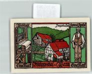 36269 W6433 Philippsthal Werra 1921 - Notgeld 1 Mark Philippstal an der Werra Deepskaller