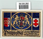 36269 W6433 Philippsthal Werra 1921 - Notgeld 1 Mark Philippstal an der Werra Deepskaller