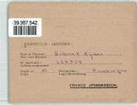 Dunkerque Kriegsgefangenenpost Ehms Feldpoststempel WK II Kriegsgefangener