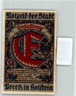 24211 W2308 Preetz , Holst Geldschein Notgeld 50 Pfennig