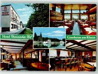 65462 W6095 Ginsheim-Gustavsburg Gebrauchsspuren Hotel Rheinischer Hof Innenansicht