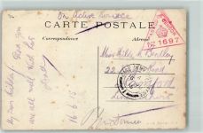 Stempel Passed by Censor Nr 1697 Zensur Stempel Base Army Postoffice Feldpoststempel WK I 1915
