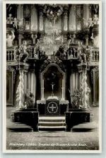 Hirschberg im Riesengebirge Jelenia Góra Foto AK Inneres der Gnadenkirche Altar
